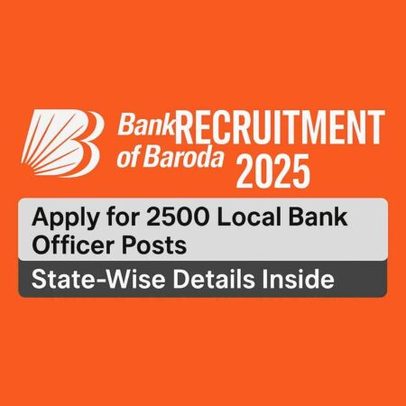 Bank of Baroda Recruitment 2025: Apply for 2500 Local Bank Officer Posts